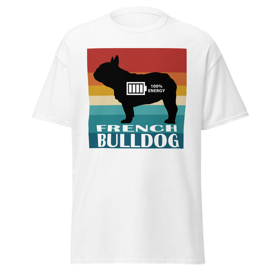 French Bulldog 100% Energy Men's classic tee by Dog Artistry