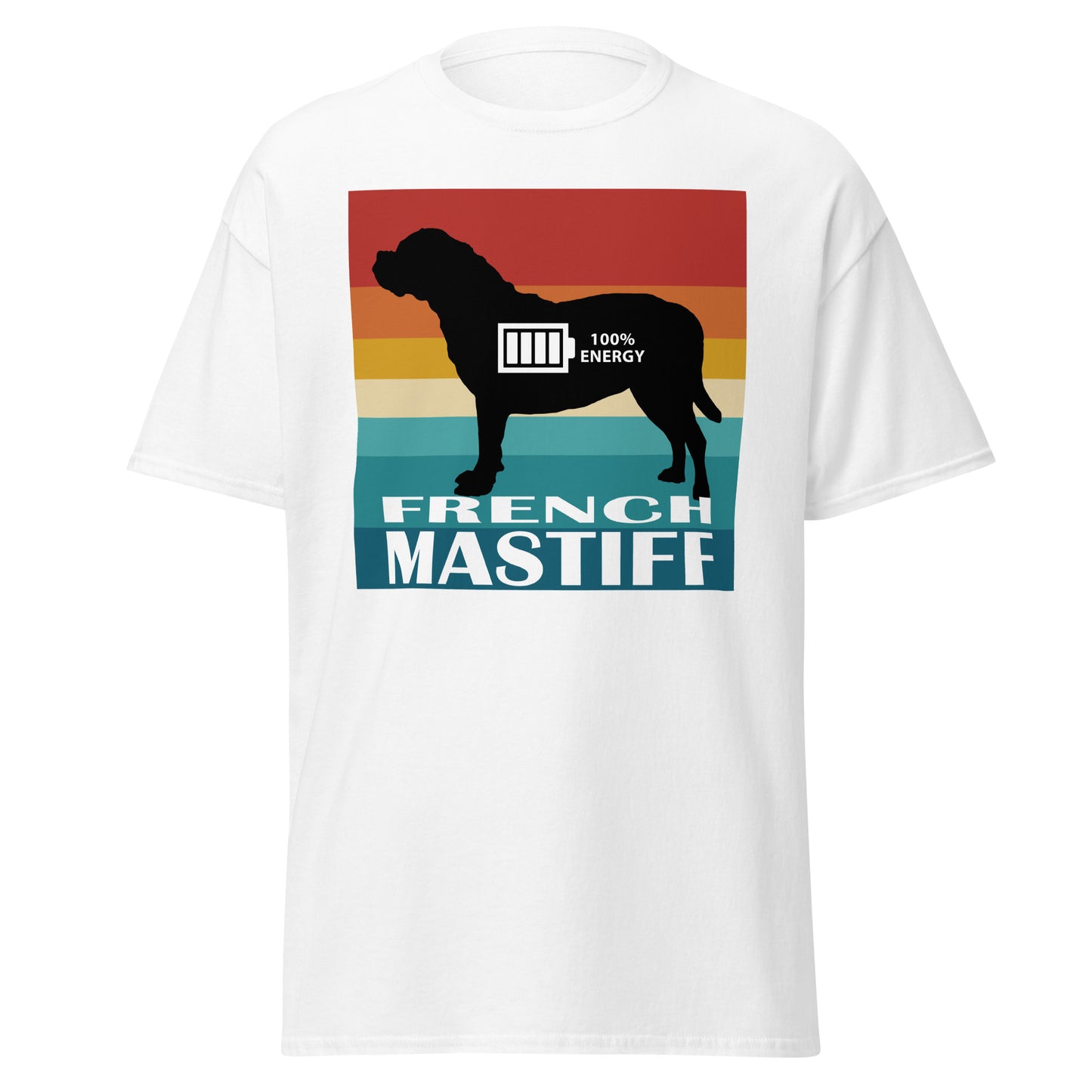 French Mastiff 100% Energy Men's classic tee by Dog Artistry