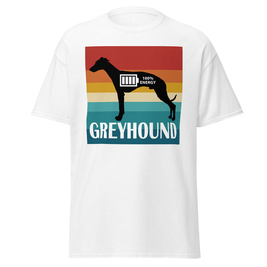 Greyhound 100% Energy Men's classic tee by Dog Artistry