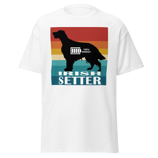 Irish Setter 100% Energy Men's classic tee by Dog Artistry