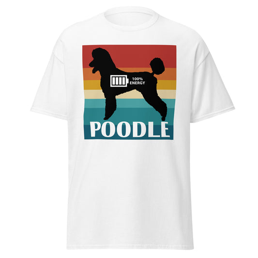 Poodle 100% Energy Men's classic tee by Dog Artistry