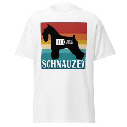 Schnauzer 100% Energy Men's classic tee by Dog Artistry