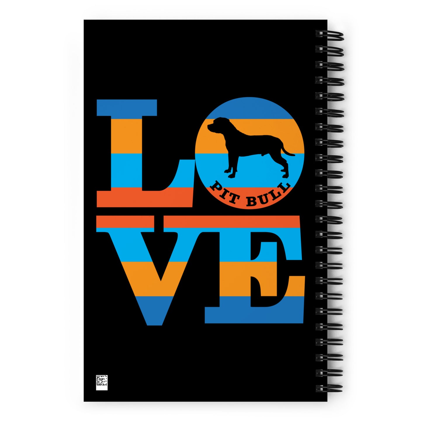 Love Pit Bull Spiral notebook