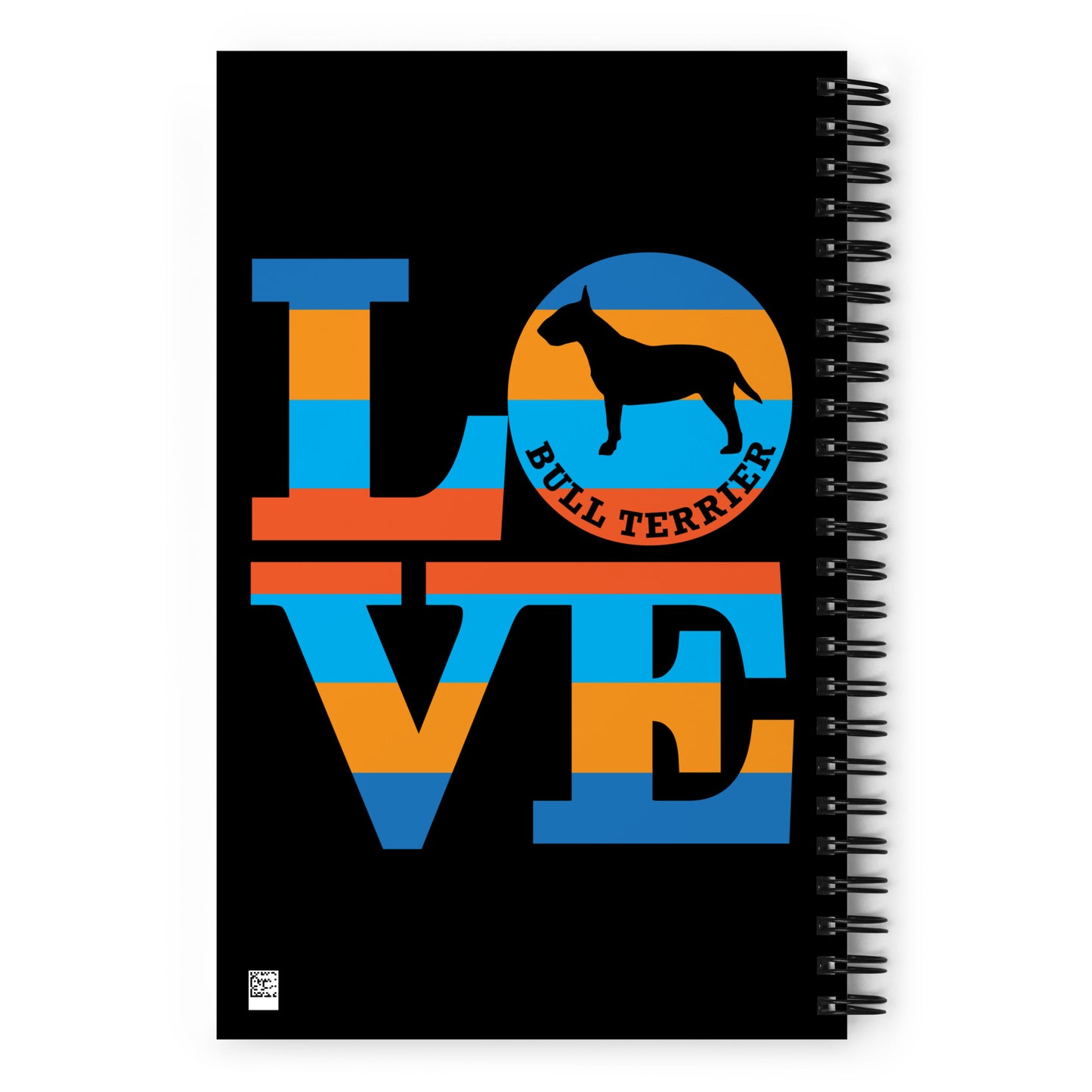 Love Bull Terrier Spiral notebook