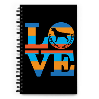 Love Labrador Retriever Spiral notebook