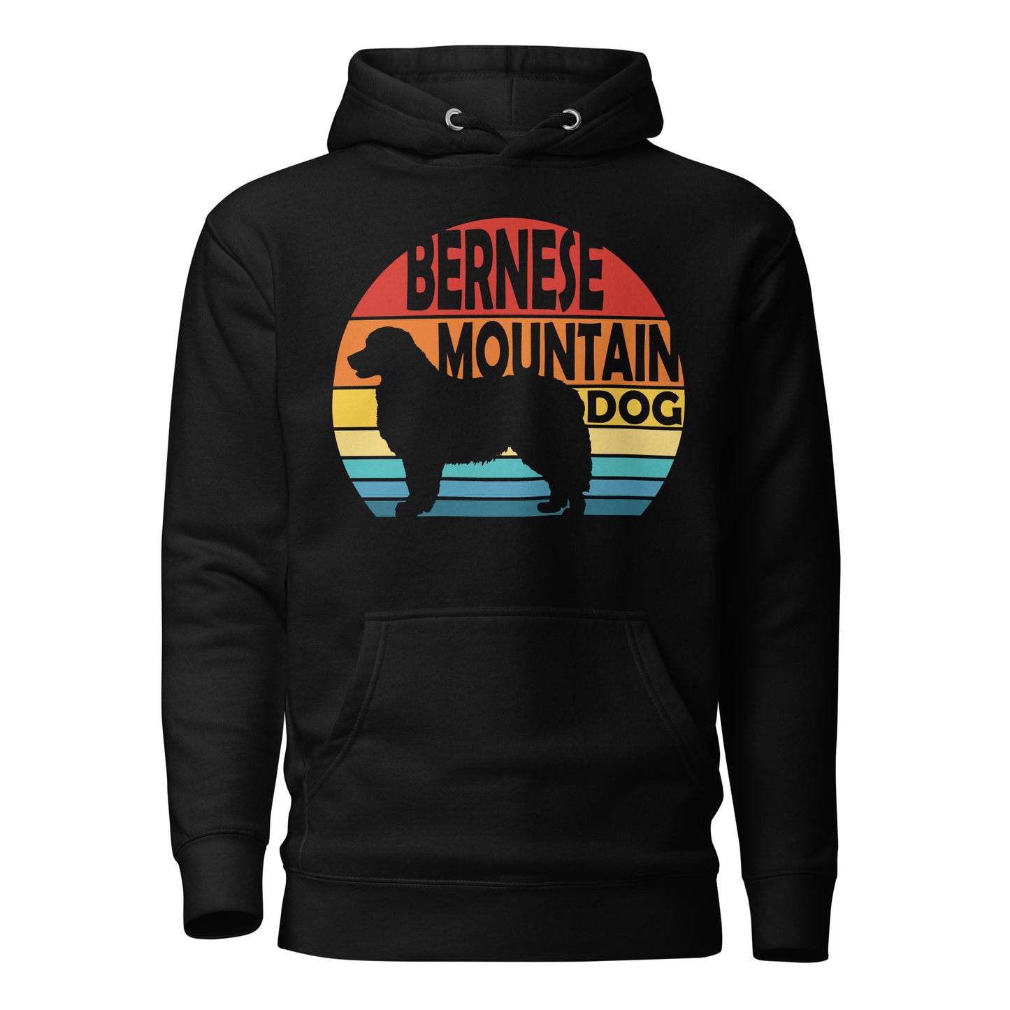 Sunset Bernese Mountain Dog Unisex Hoodie
