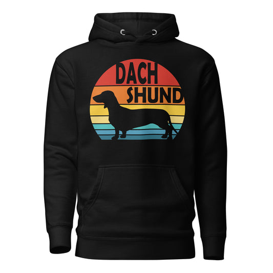 Sunset Dachshund Unisex Hoodie