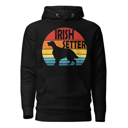 Sunset Irish Setter Unisex Hoodie