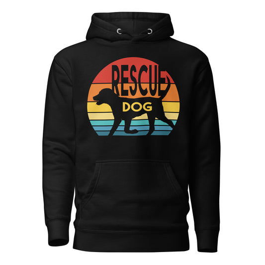 Sunset Rescue Dog Unisex Hoodie