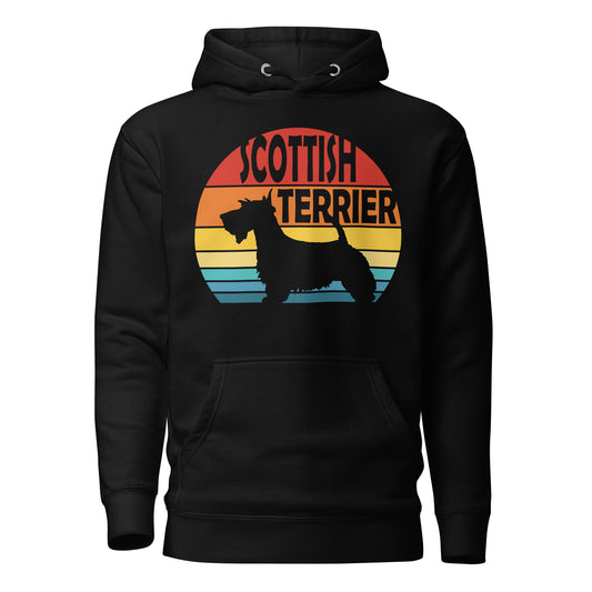 Sunset Scottish Terrier Unisex Hoodie