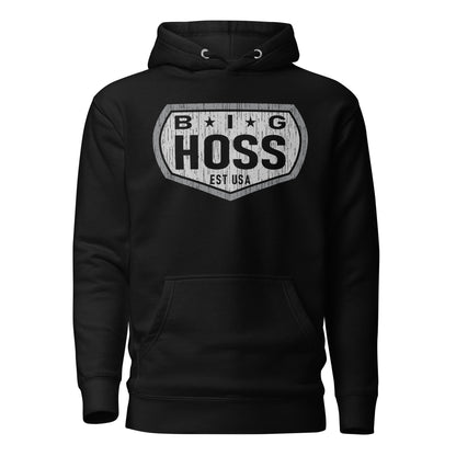 Big Hoss Mens Black Hoodie