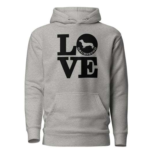 Love Dachshund Unisex Hoodie