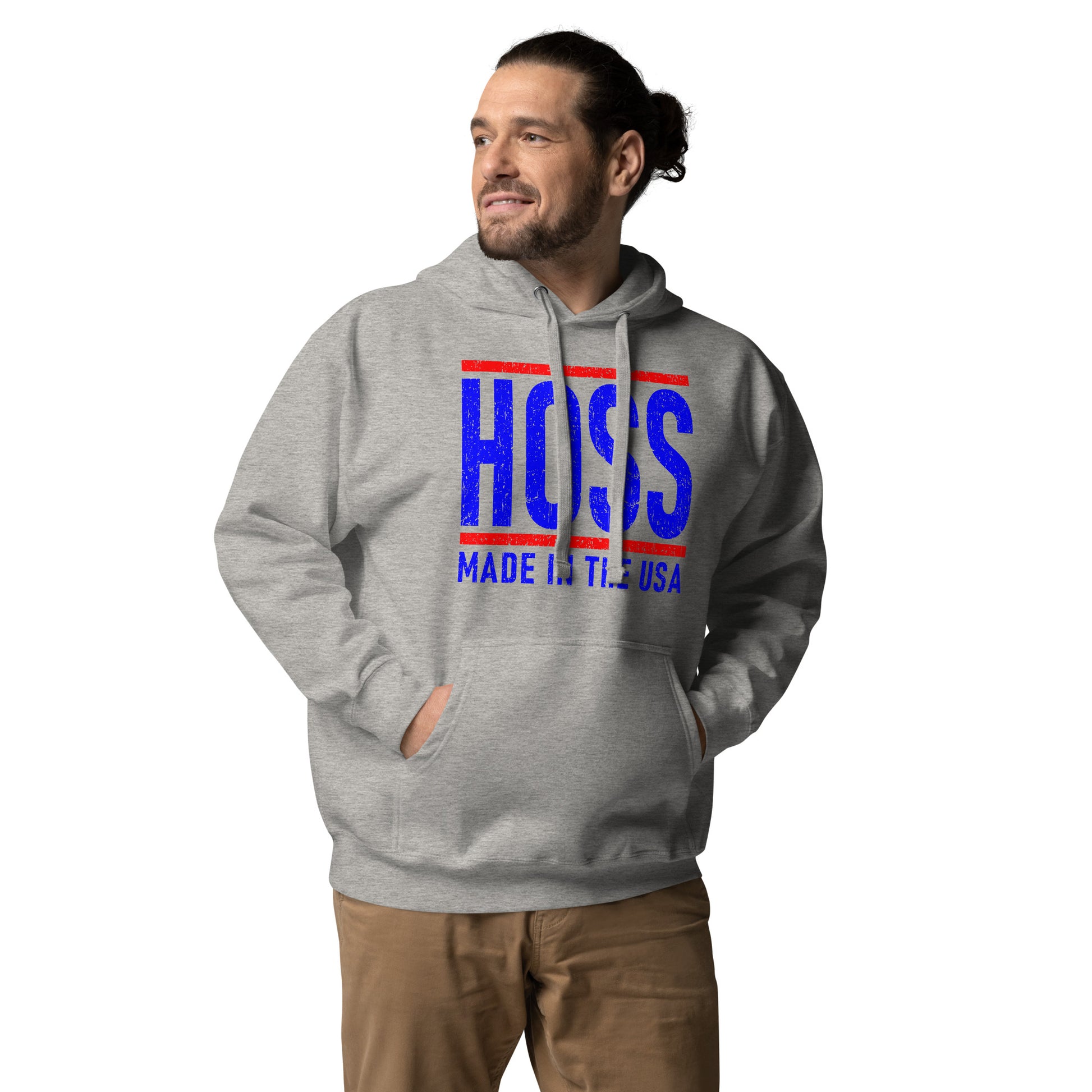 Hoss men's carbon grey hoodie sweater