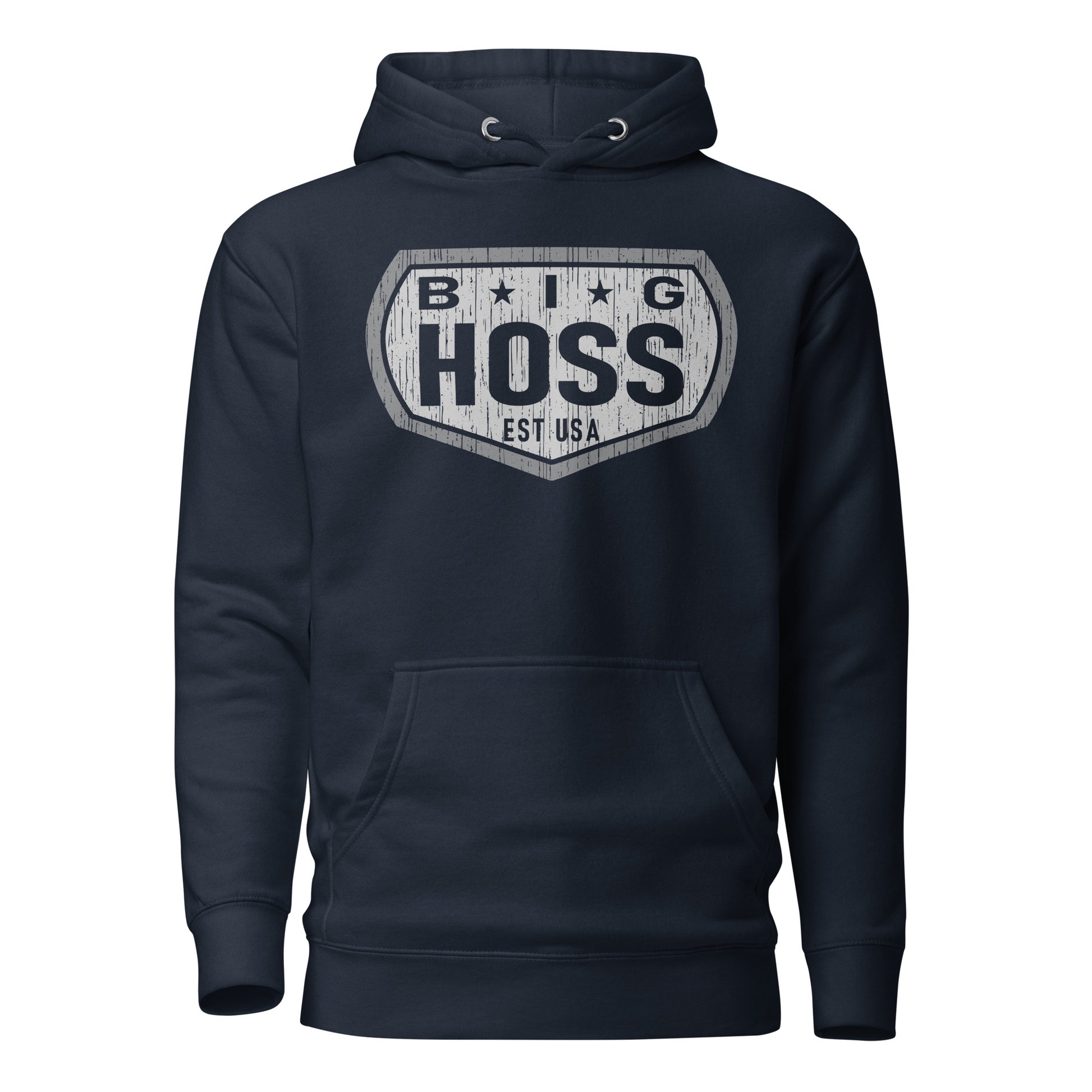 Big Hoss Mens Navy Hoodie