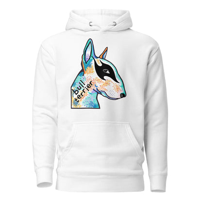 English Bull Terrier Unisex Hoodie by Dog Artistry