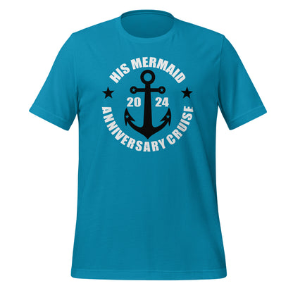 His Mermaid Anniversary Unisex T-Shirt Designed by Dog Artistry