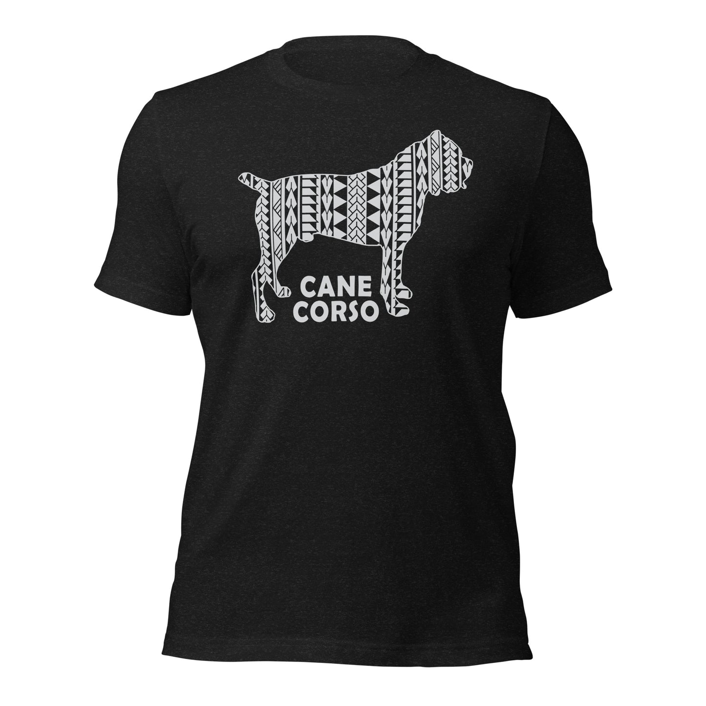 Cane Corso Polynesian t-shirt heather by Dog Artistry.