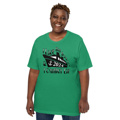 I Like Big Boats & I Cannot Lie 2024 Unisex T-Shirt Designed by Dog Artistry