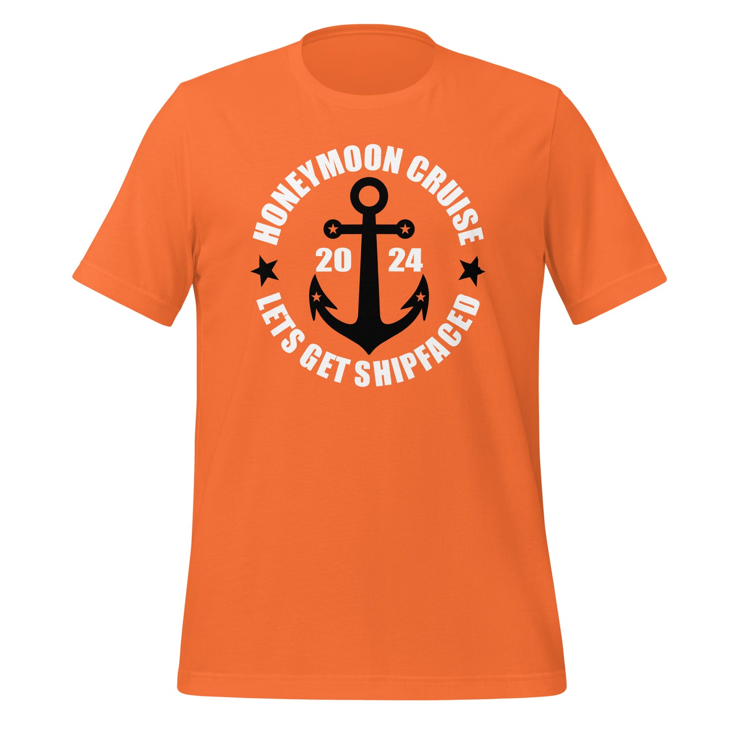 Honeymoon Cruise Unisex T-Shirt Designed by Dog Artistry