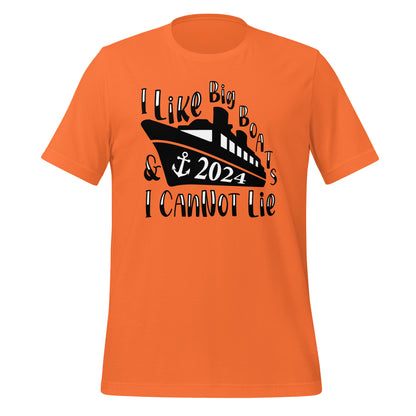 I Like Big Boats & I Cannot Lie 2024 Unisex T-Shirt Designed by Dog Artistry