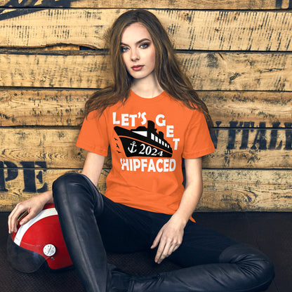 Let's Get Shipfaced 2024 Unisex T-Shirt Designed by Dog Artistry