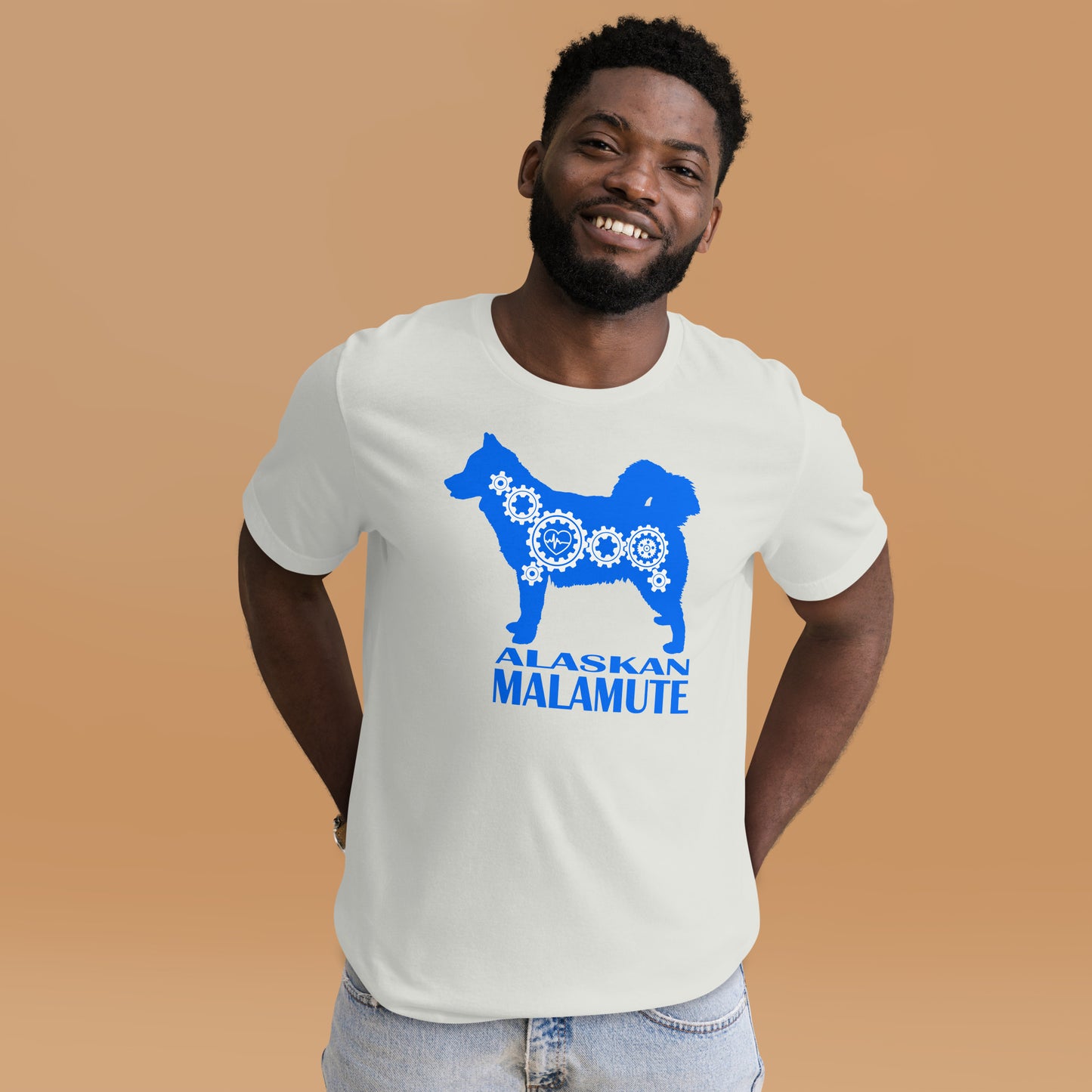 Alaskan Malamute Bionic Unisex t-shirt by Dog Artistry