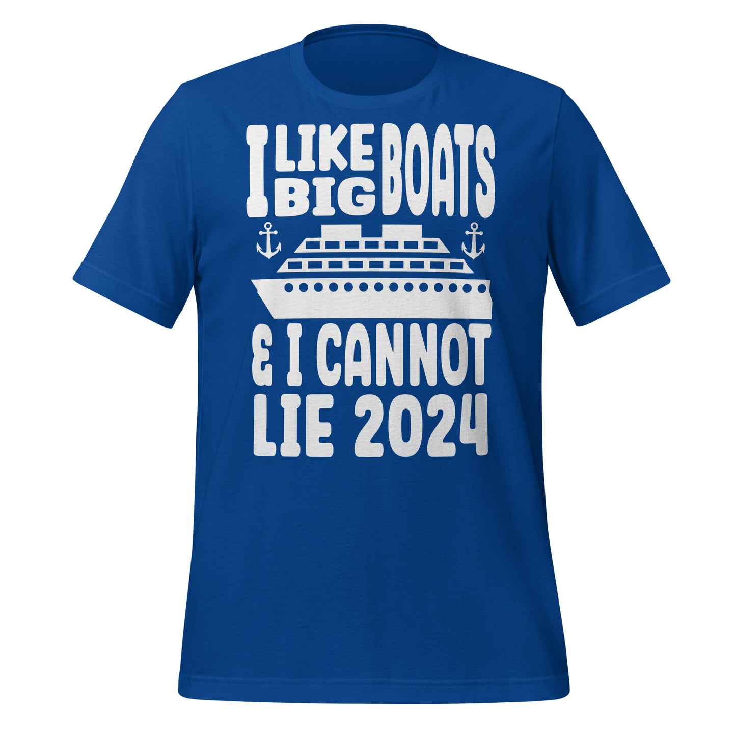 I Like Big Boats & I Cannot Lie 2024 Unisex T-Shirt Designed by Dog Artistry