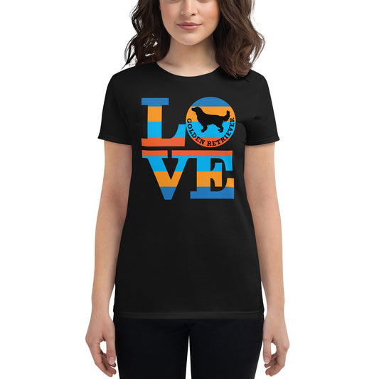 Love Golden Retriever Women's short sleeve t-shirt