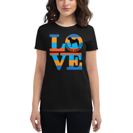 Love Chinese Shar-Pei Women's short sleeve t-shirt