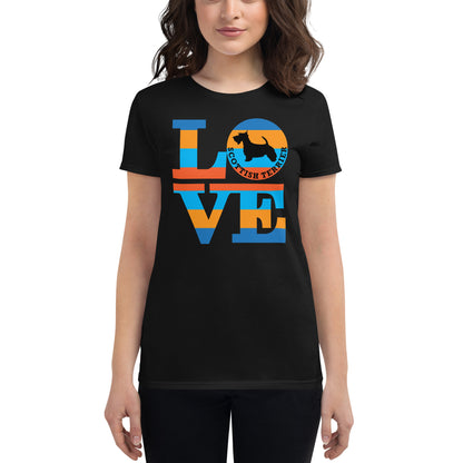 Love Scottish Terrier Women's short sleeve t-shirt