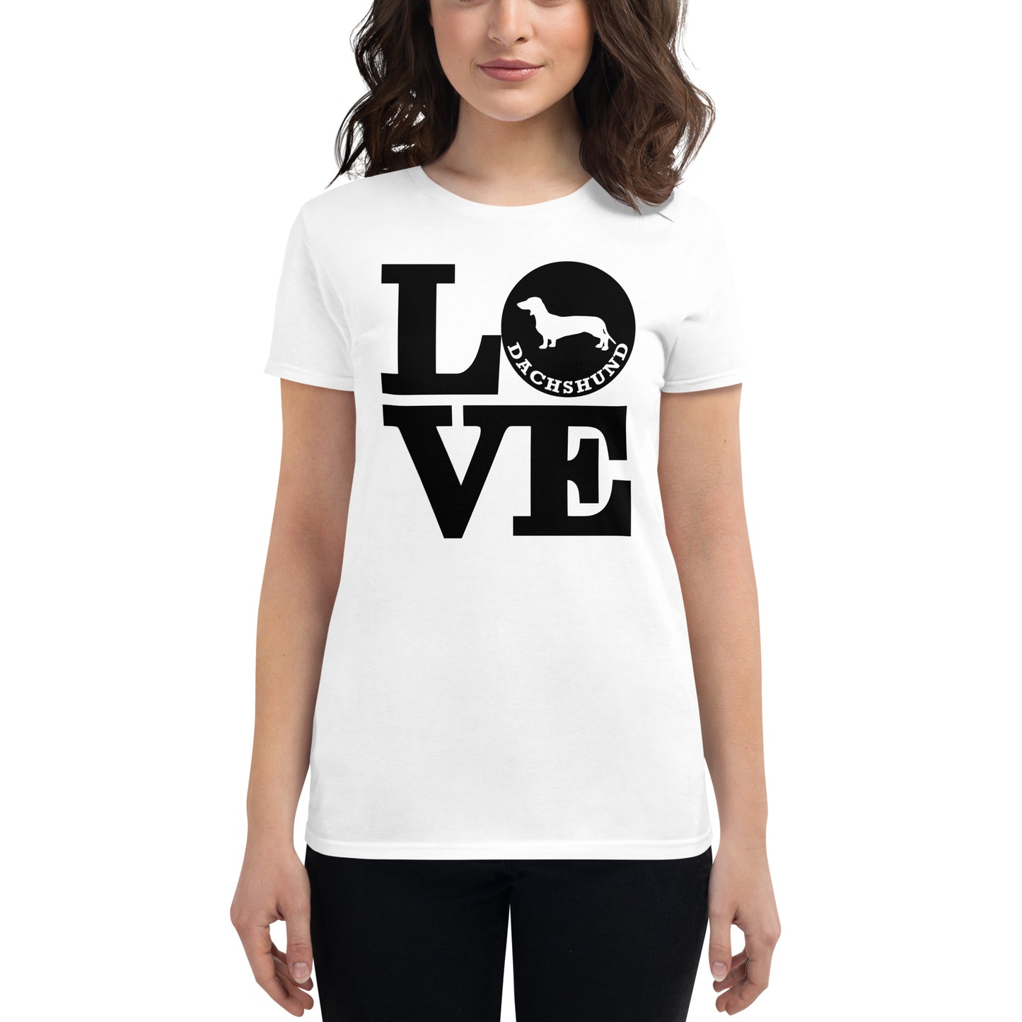 Love Dachshund Women's short sleeve t-shirt