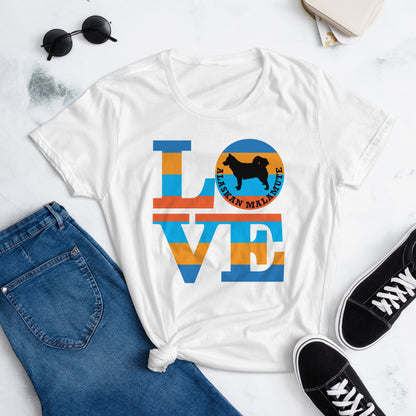 Love Alaskan Malamute Women's short sleeve t-shirt